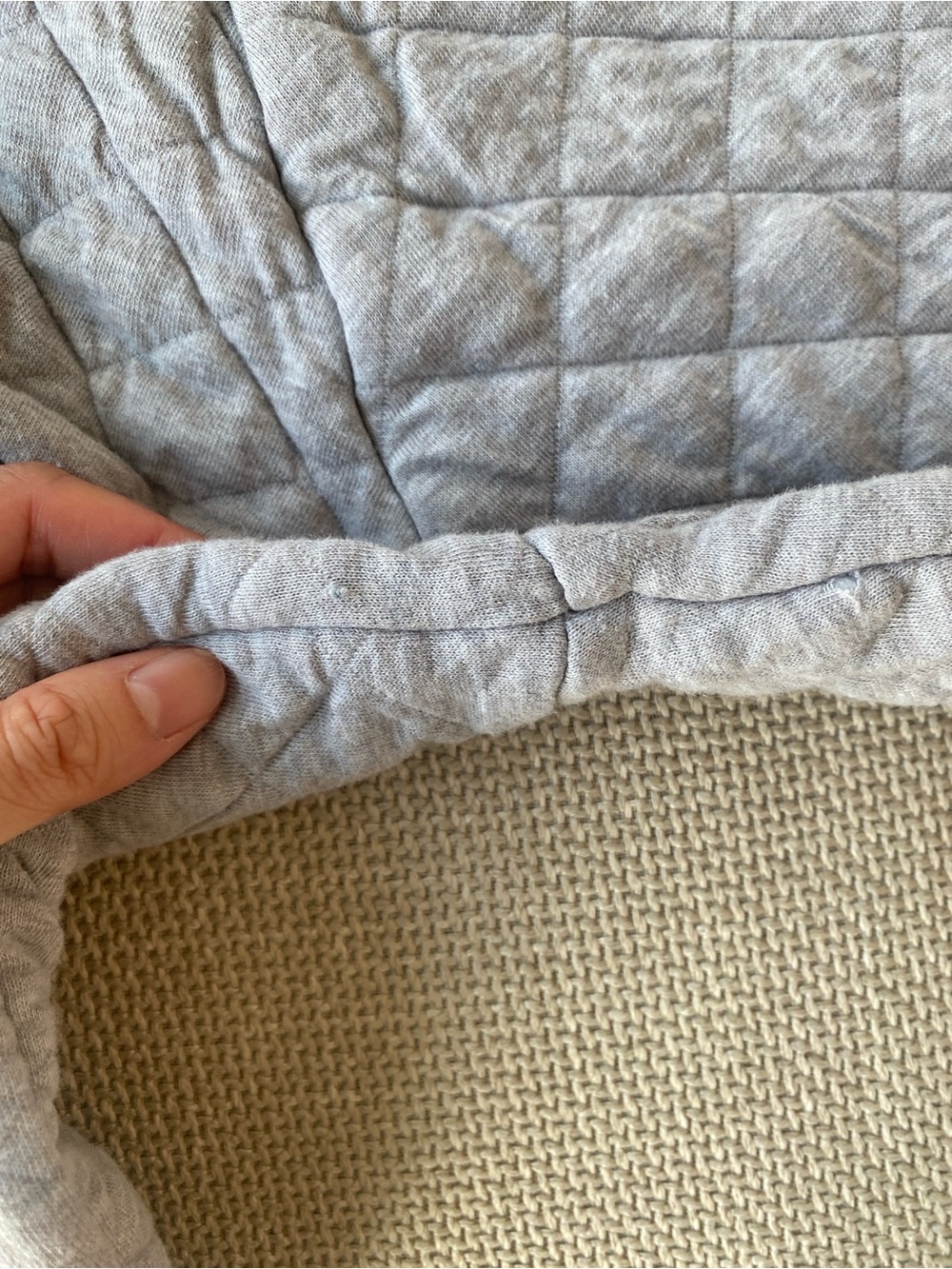Patagonia Quilted Crewneck Sweatshirt - Light Heather Gray - Picture 8 of 10